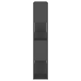 Book Cabinet Room Divider Grey 100x24x124 cm