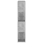 Book Cabinet Room Divider Concrete Grey 100x24x124 cm