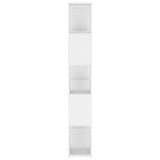 Book Cabinet Room Divider White 100x24x155 cm Engineered Wood
