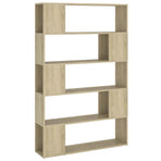 Book Cabinet Room Divider Sonoma Oak 100x24x155 cm