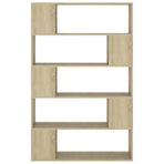 Book Cabinet Room Divider Sonoma Oak 100x24x155 cm