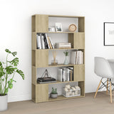 Book Cabinet Room Divider Sonoma Oak 100x24x155 cm Engineered Wood - 45-Degree Angle