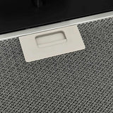 Wall Range Hood 60 cm Steel and Tempered Glass Black - Low Angle