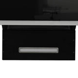 Wall Range Hood 90 cm Steel and Tempered Glass Black - Low Angle