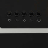 Wall Range Hood 90 cm Steel and Tempered Glass Black - Extra Image