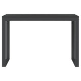 Computer Desk Black 110x60x73 cm Engineered Wood - Side View