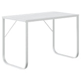 Computer Desk White 110x60x73 cm Engineered Wood