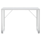 Computer Desk White 110x60x73 cm Engineered Wood