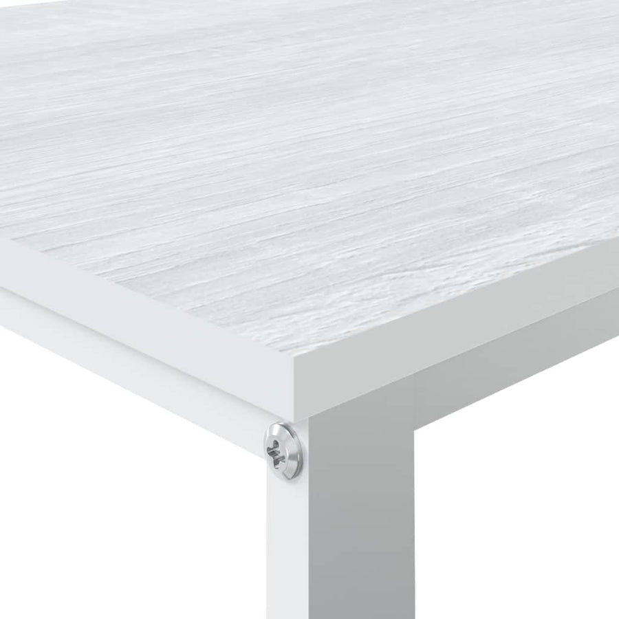 Computer Desk White 110x60x73 cm Engineered Wood