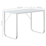 Computer Desk White 110x60x73 cm Engineered Wood