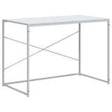 Computer Desk White 110x60x70 cm Engineered Wood - Front View
