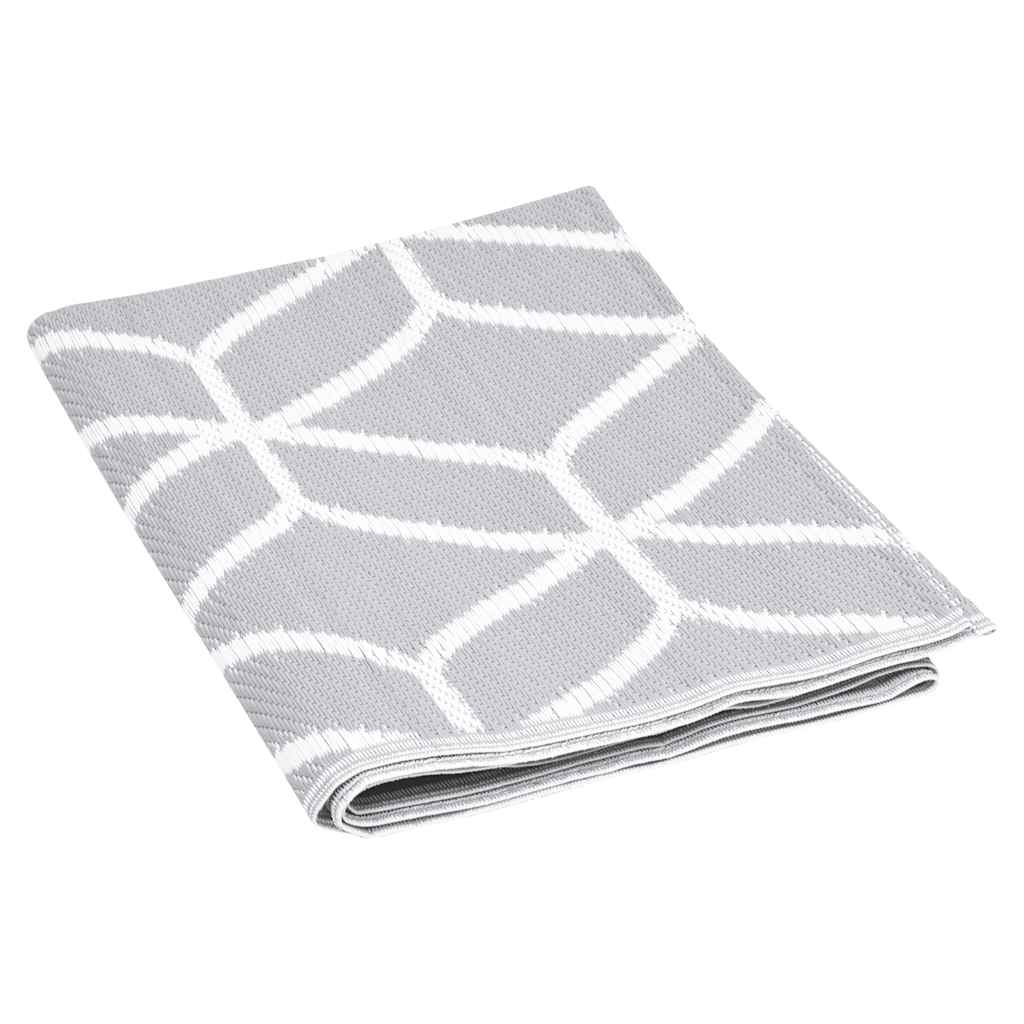 Outdoor Rug ARAKIL Grey 140x200 cm PP