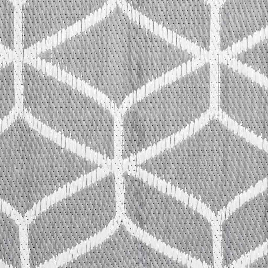Outdoor Rug ARAKIL Grey 140x200 cm PP