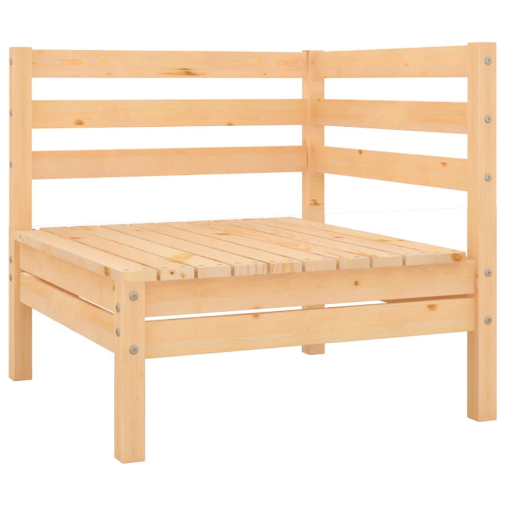 Garden Corner Sofa Solid Pinewood