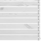 Garden Middle Sofa White Solid Pinewood - Top-Down View