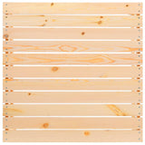 Garden Footstool Solid Pinewood - Top-Down View