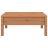 Garden Footstool Honey Brown Solid Pinewood