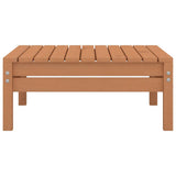 Garden Footstool Honey Brown Solid Pinewood - Side View