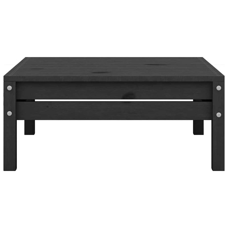 3 Piece Garden Lounge Set Solid Pinewood Black