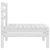 3 Piece Garden Lounge Set Solid Pinewood White - Close-Up Angle