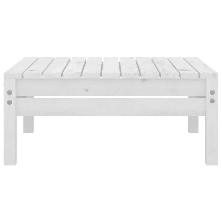 3 Piece Garden Lounge Set Solid Pinewood White