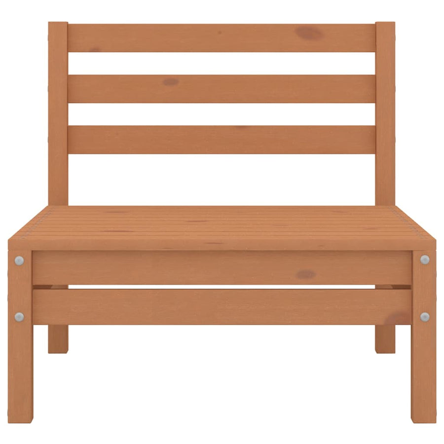 4 Piece Garden Lounge Set Solid Pinewood Honey Brown
