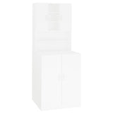 Washing Machine Cabinet White - Front View