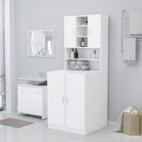 Washing Machine Cabinet White - Side View