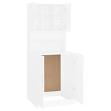 Washing Machine Cabinet White - 45-Degree Angle