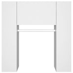 Hallway Cabinets 2 pcs White Engineered Wood