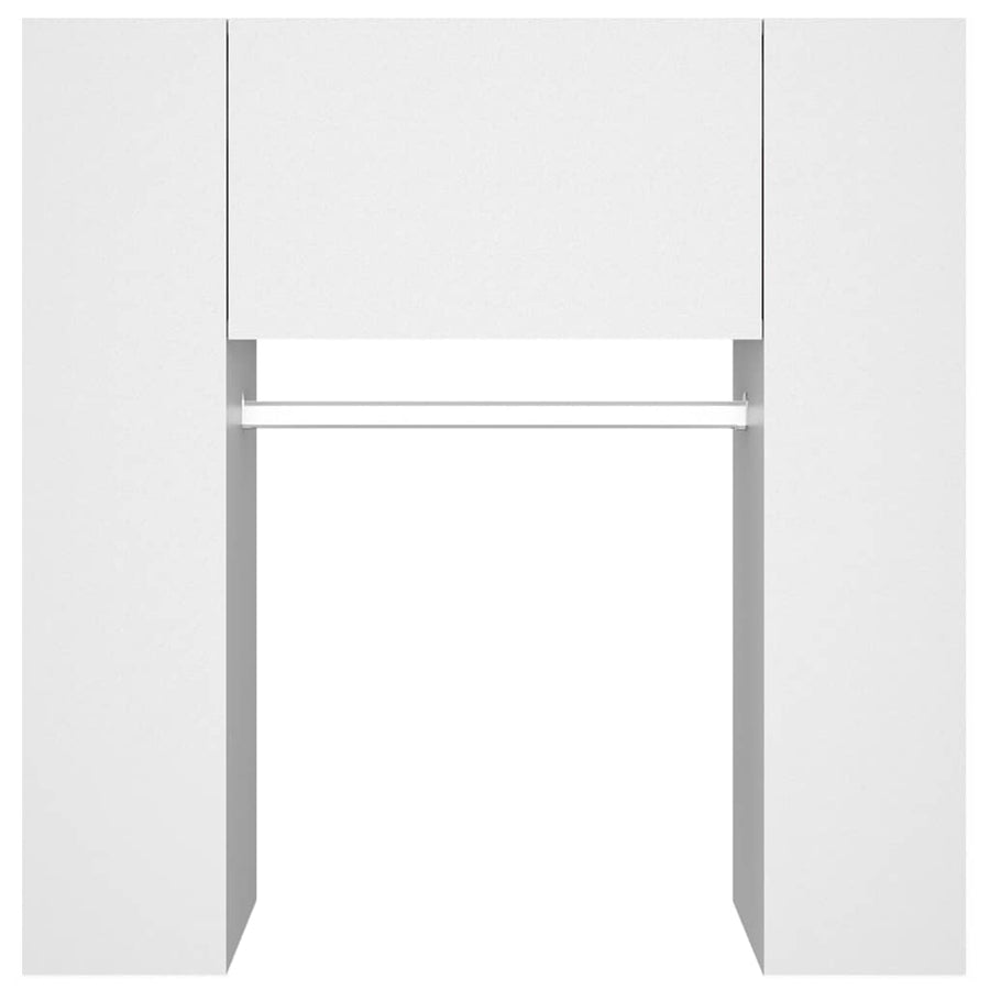 Hallway Cabinets 2 pcs White Engineered Wood
