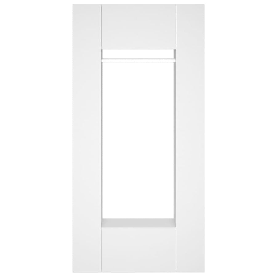 Hallway Cabinets 2 pcs White Engineered Wood
