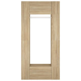 Hallway Cabinets 2 pcs Sonoma Oak Engineered Wood - Low Angle