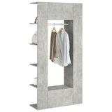 Hallway Cabinets 2 pcs Concrete Grey Engineered Wood - Top-Down View