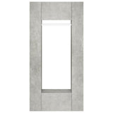 Hallway Cabinets 2 pcs Concrete Grey Engineered Wood - Rear View
