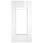Hallway Cabinets 2 pcs High Gloss White Engineered Wood