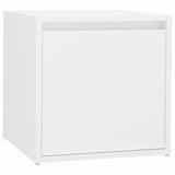 Hallway Furniture Set White Engineered Wood - Close-Up Angle