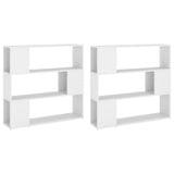Book Cabinet Room Divider White 100x24x188 cm