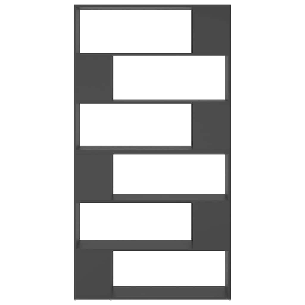 Book Cabinet Room Divider Grey 100x24x188 cm