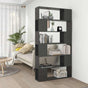 Book Cabinet Room Divider Grey 100x24x188 cm