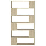 Book Cabinet Room Divider Sonoma Oak 100x24x188 cm - 45-Degree Angle