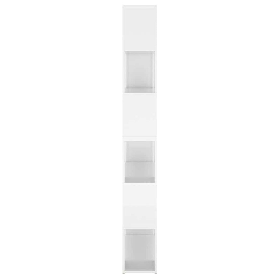 Book Cabinet Room Divider High Gloss White 100x24x188 cm