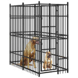 Outdoor Dog Kennel Steel 1.84 m?