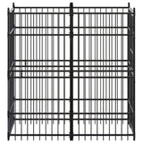 Outdoor Dog Kennel Steel 1.84 m² - Side View