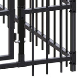 Outdoor Dog Kennel Steel 1.84 m?