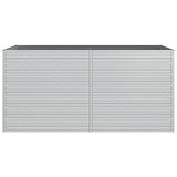Garden Raised Bed 160x80x77 cm Galvanized Steel Silver