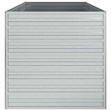 Garden Raised Bed 160x80x77 cm Galvanized Steel Silver