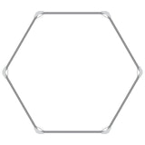 Garden Raised Bed 129x45 cm Galvanized Steel Silver - Close-Up Angle