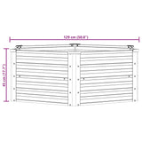 Garden Raised Bed 129x45 cm Galvanized Steel Silver - Extra Image