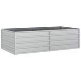Garden Raised Bed 160x80x45 cm Galvanized Steel Silver